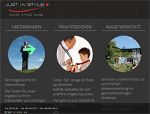 Tablet Screenshot of justinstyle.de